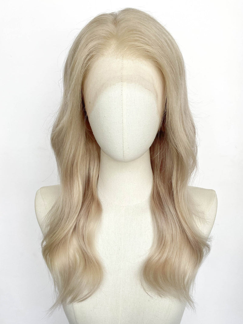 20" Long Straight Blonde Full Lace Remy Human Hair HHC180B