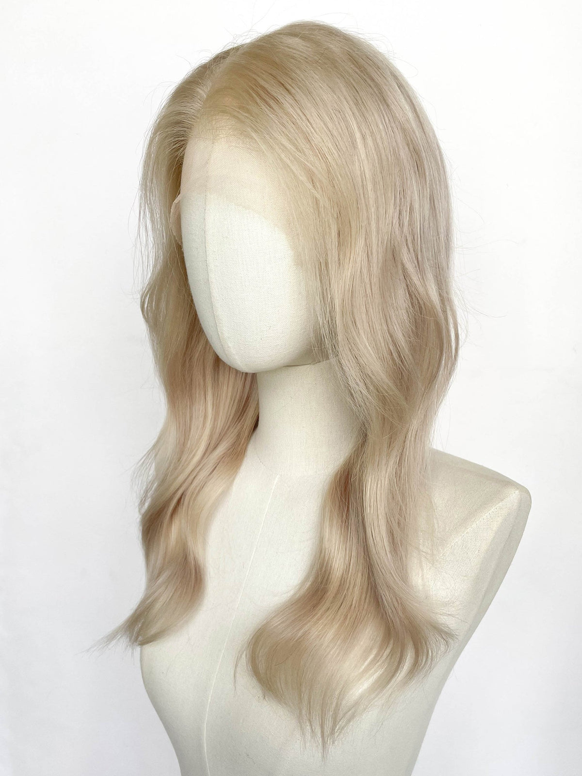 20" Long Straight Blonde Full Lace Remy Human Hair HHC180B