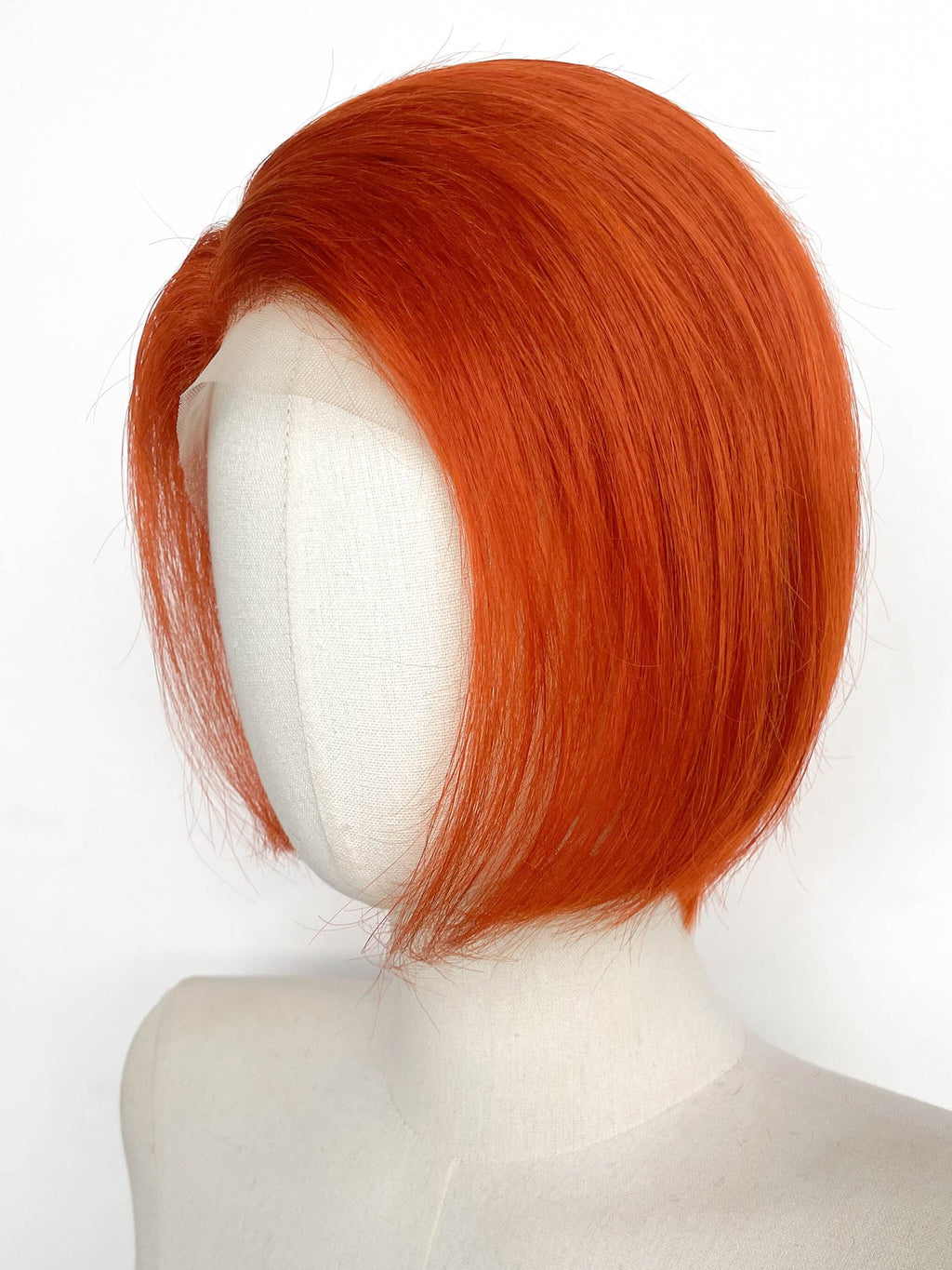 10" Short Straight Orange Lace Top Remy Human Hair HHC198A