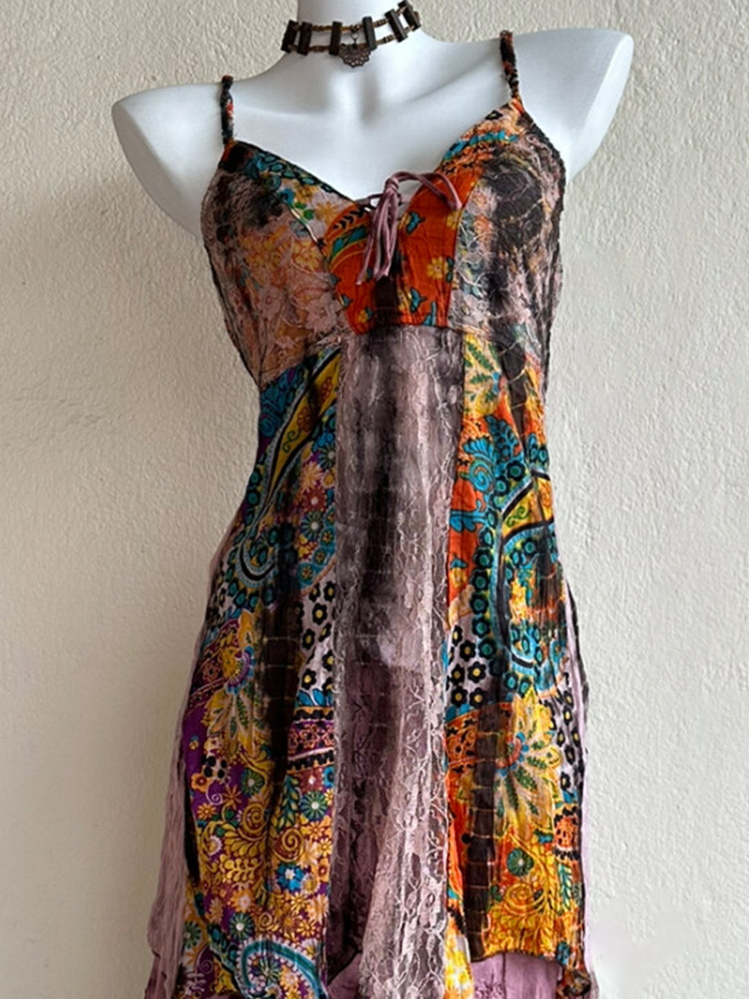 Nepal Dopamine Tie-Dye Hippie Fairy Maxi Dress XC004
