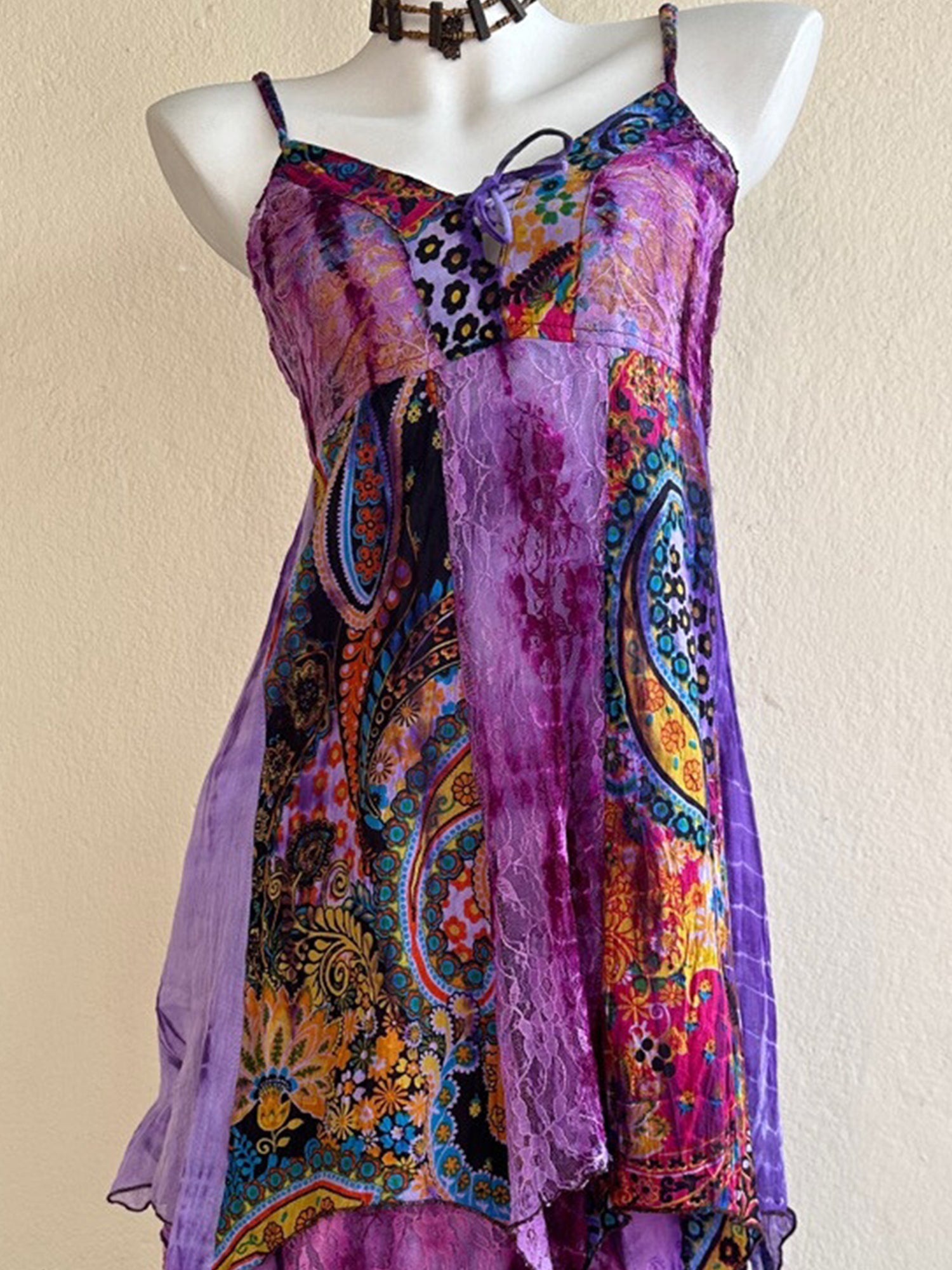 Nepal Dopamine Tie-Dye Hippie Fairy Maxi Dress XC004