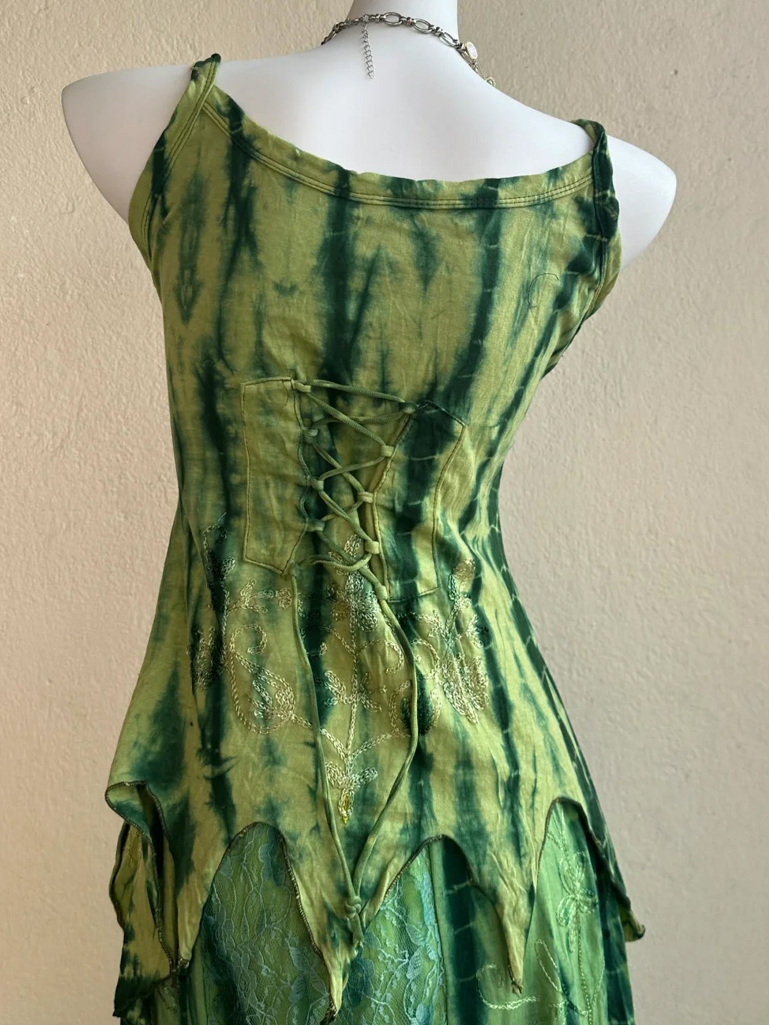 Nepal Handmade Tie-Dye Hippie Boho Maxi Dress XC007