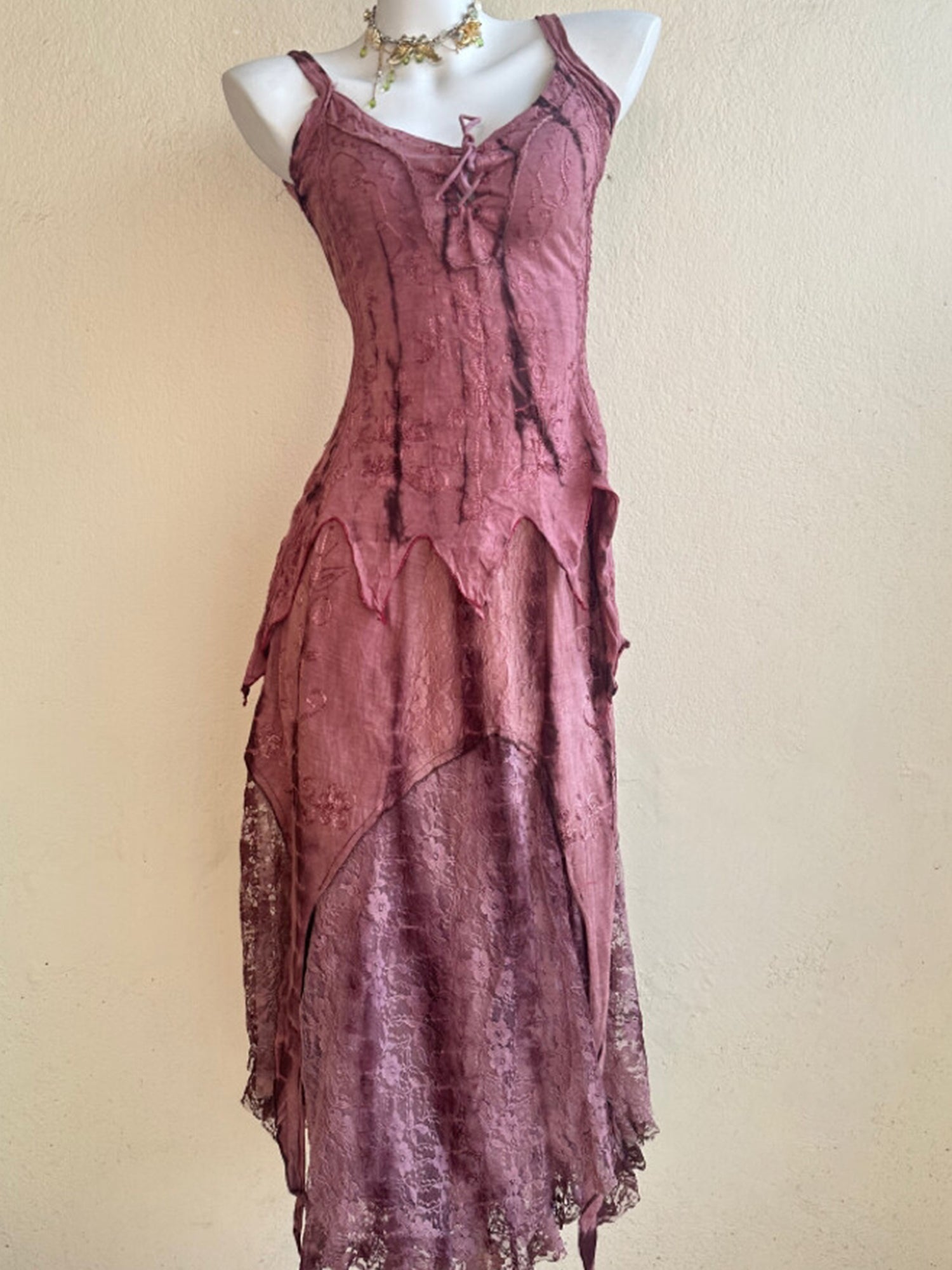 Nepal Handmade Tie-Dye Hippie Boho Maxi Dress XC007