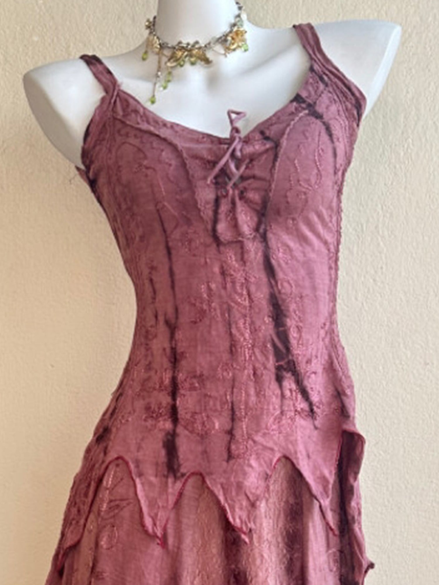 Nepal Handmade Tie-Dye Hippie Boho Maxi Dress XC007