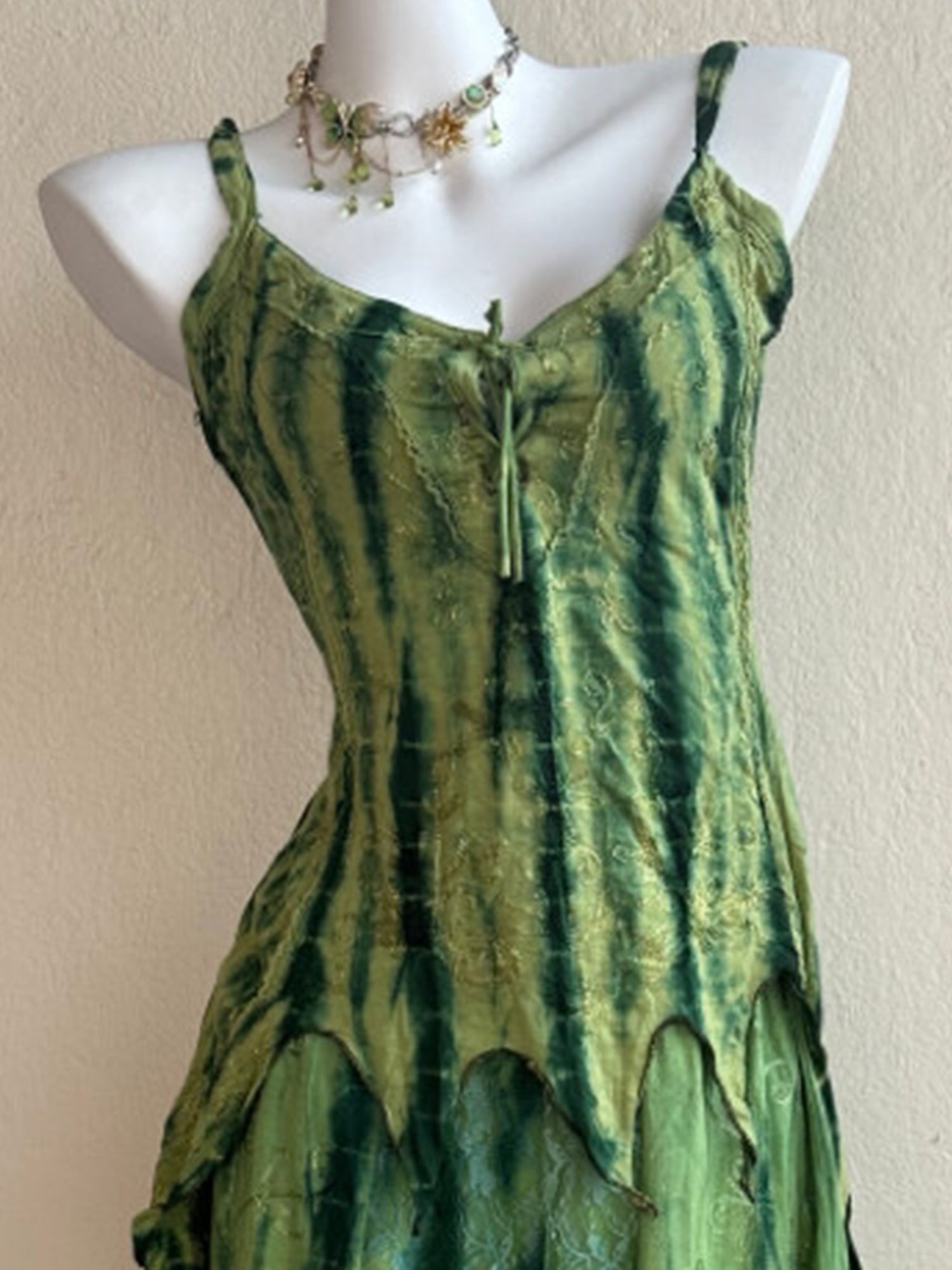 Nepal Handmade Tie-Dye Hippie Boho Maxi Dress XC007