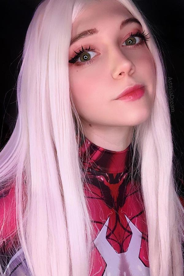 30" Platinum Blonde Lace Front Synthetic Wig 10006