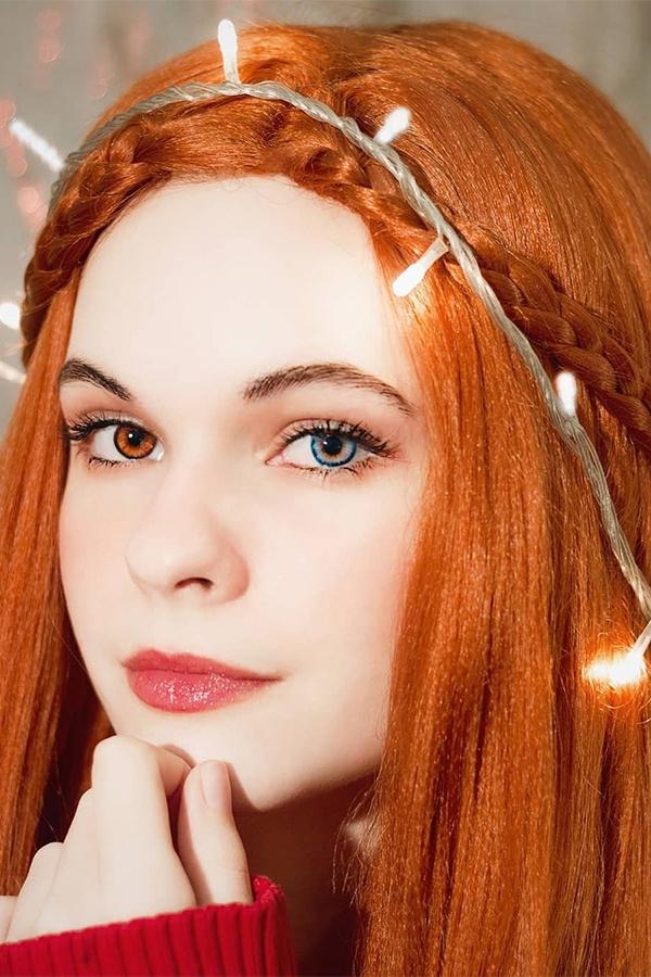 30" Auburn Yaki Lace Front Wig 10009 - StarLite Hair