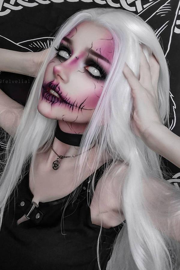 30" Pure White Yaki Lace Front Synthetic Wig 10011