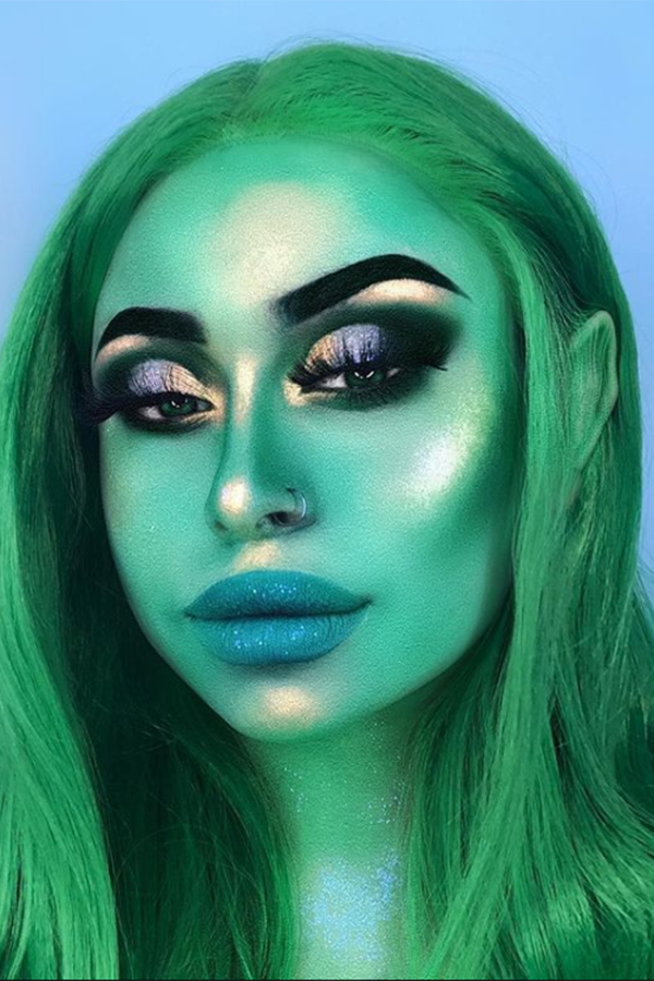 24" Green Lace Front Synthetic Hair Wig 20023 - StarLite Hair