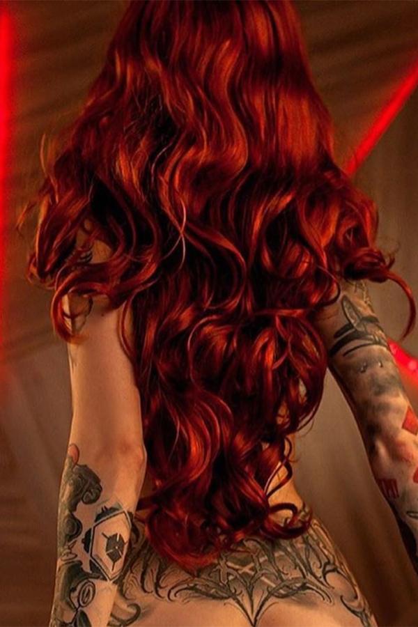 26" Red Lace Front Synthetic Hair Wig 20041 - StarLite Hair
