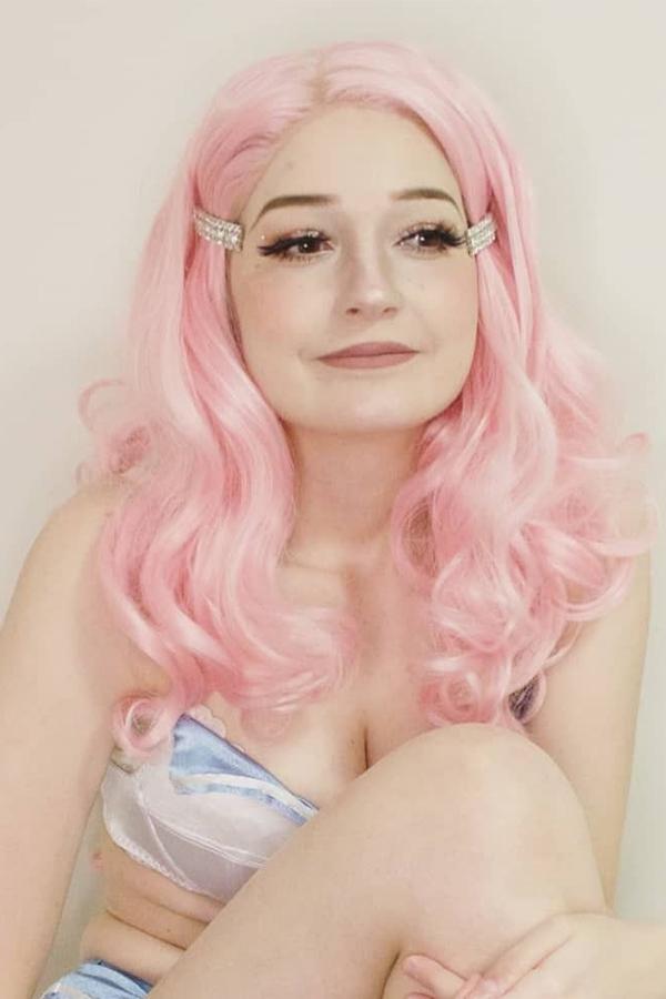 26" Pink Lace Front Synthetic Hair Wig 20200 - StarLite Hair