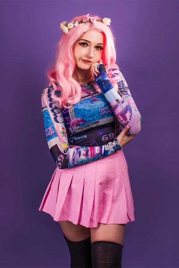 26" Pink Lace Front Synthetic Hair Wig 20200 - StarLite Hair