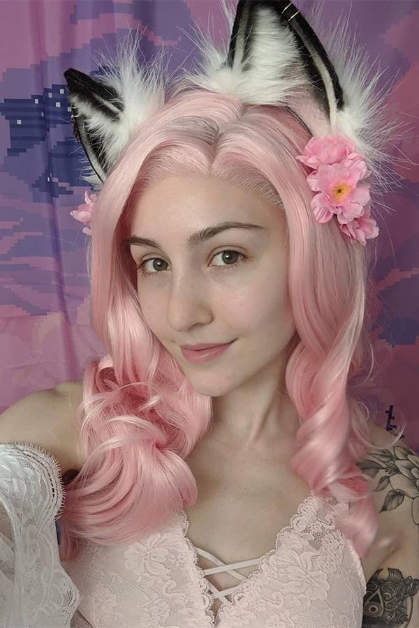 26" Pink Lace Front Synthetic Hair Wig 20200 - StarLite Hair