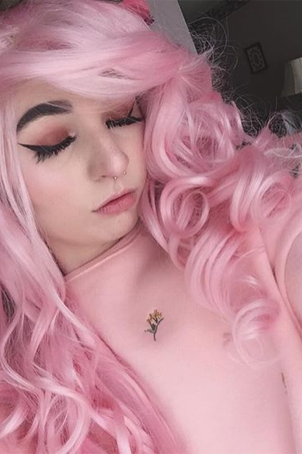 26" Pink Lace Front Synthetic Hair Wig 20200 - StarLite Hair