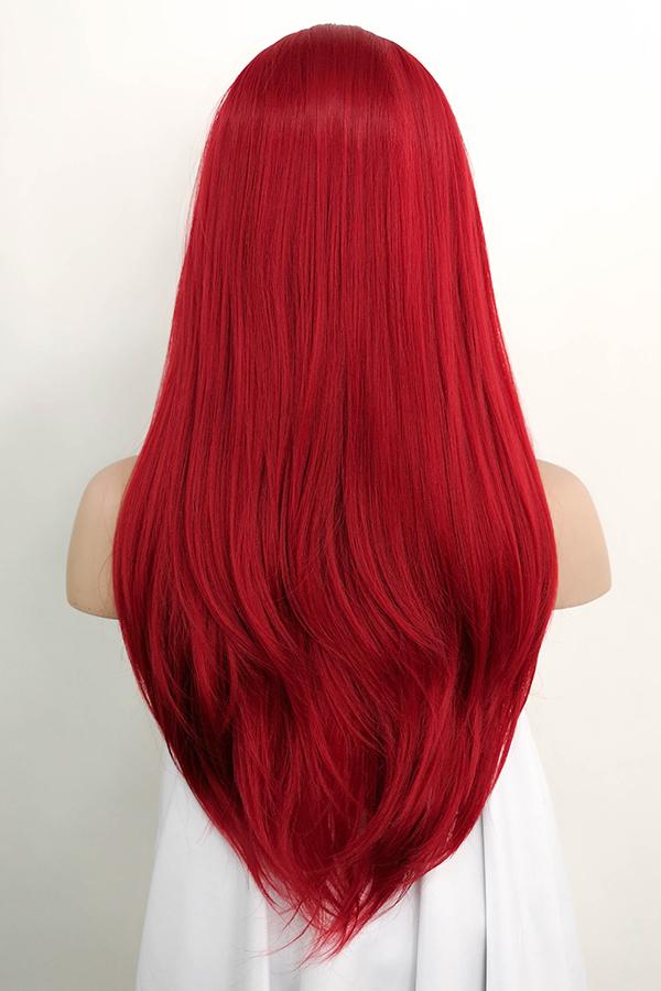 24" Red Lace Front Synthetic Hair Wig 20020 - StarLite Hair