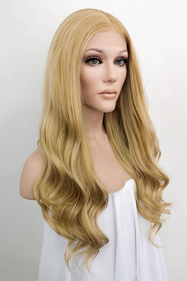 24" Golden Blonde Lace Front Synthetic Wig 20071 - StarLite Hair