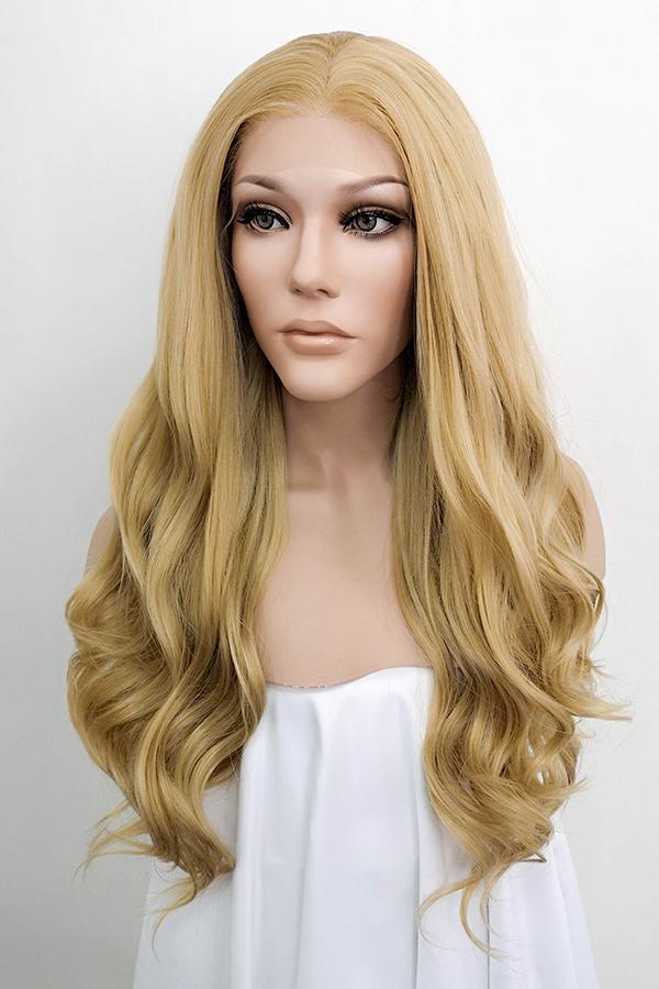 24" Golden Blonde Lace Front Synthetic Wig 20071 - StarLite Hair
