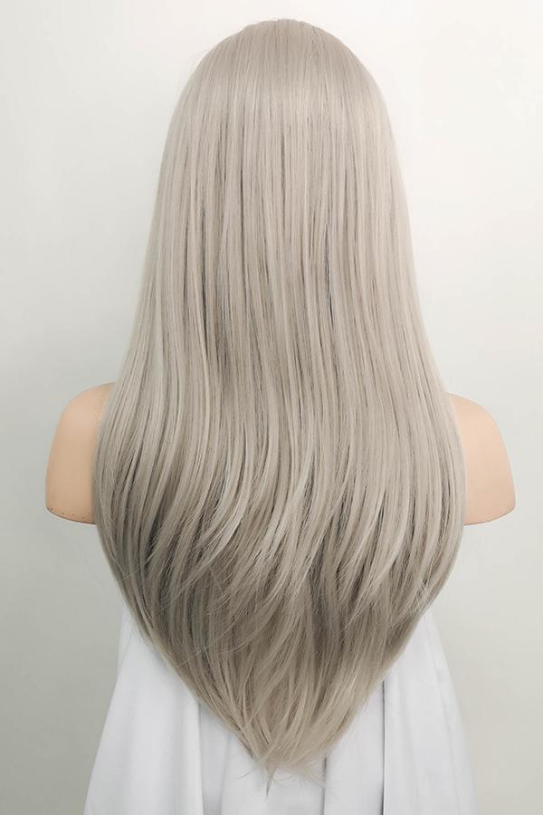 24" Grey Blonde Lace Front Synthetic Wig 20115 - StarLite Hair