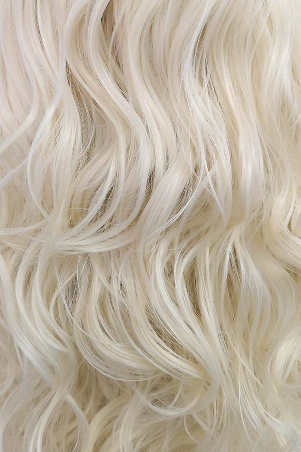 26" Platinum Blonde Lace Front Synthetic Wig 10032